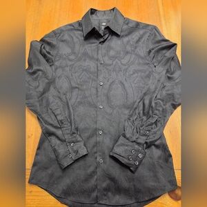 H&M Black Bandana Men's Button Up Shirt